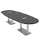Skutchi Designs 45 in W, 120 in L, 29 in H, Engineered Wood Top, Grey HAR-BOVL-46X119-DOU-ELEC-ASIANNIGHT - alternate 1